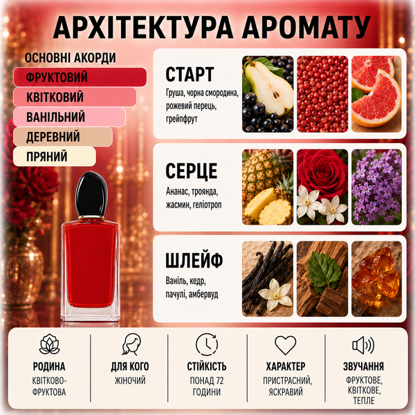 Парфуми Yaroma Parfum SI PASSIONE Жіночі 42488711 фото