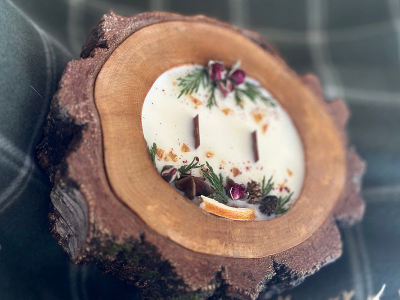 Аромасвеча супер большая кора &laquo;Пряная феерия&raquo;