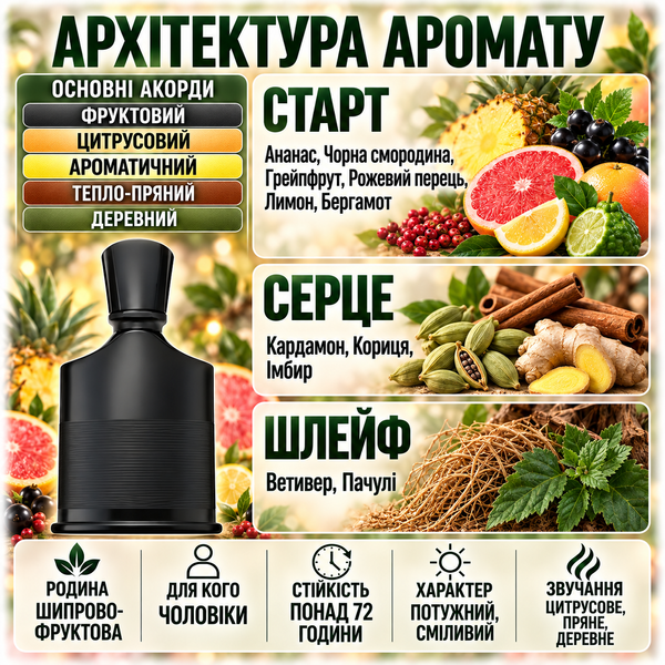 Масляні парфуми YAROMA Oil AVENTUS ABSOLU Чоловічі 364621200 фото